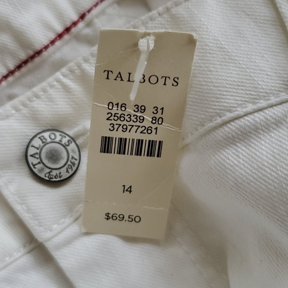 SOLD! TALBOTS Signature Slim Crop Denim - Size 14 - Picture 6 of 9